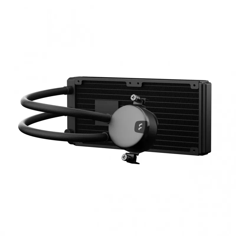 Viss-vienā šķidruma dzesētājs Fractal Design Lumen S24 v2 RGB — 240mm radiators, 120mm RGB ventilatori, Melns