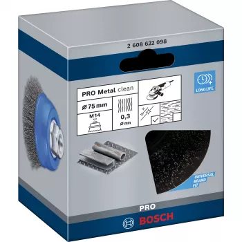 Bosch 2 608 622 098 stiepļu suka/ripas suka Kausveida suka 7,5 cm