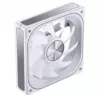 120 mm PWM ARGB dzesēšanas ventilators Jonsbo ZA-120 balts — modelis ZA-120W, PWM vadība, ARGB apgaismojums