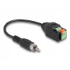 DeLOCK kabelis RCA spraudnis uz spaiļu bloka adapteri ar spiedpogu 15 cm