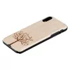 Viedtālruņa maciņš man and wood iPhone XR — ābeles koks, melna apdare