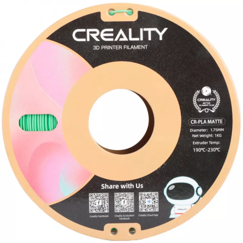 3D drukas materiāls Creality 3301010301 Polipienskābe PLA Zaļš 1 kg 1,75 mm