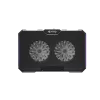 FURY GUNBAI G3 Laptop dzesēšanas paliktnis 14.1–17.3 collām ar 2 ventilatoriem, RGB apgaismojumu, 2× USB