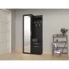 Topeshop GAR DUO CZERŃ entryway Skapis
