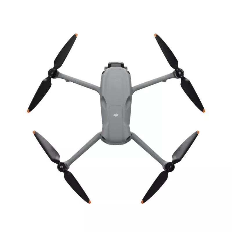Quadcopter DJI Air 3s — 4 rotoru drons, 50 MP kamera, 3840×2160 video, 27 m/s, 32 000 m diapazons, 4276 mAh baterija, 42 GB iekšējā atmiņa, Pelēks