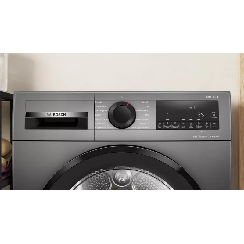 Bosch WQG245DXSN Siltumsūkņa veļas žāvētājs 9 kg