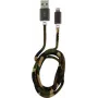 LC-POWER kabelis USB-Lightning-1M-5 1m meža kamuflāža, USB A uz Lightning (LC-C-USB-LIGHTNING-1M-5)