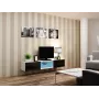 Cama TV statīvs VIGO GLASS 30/180/40 balts/melns glancēts