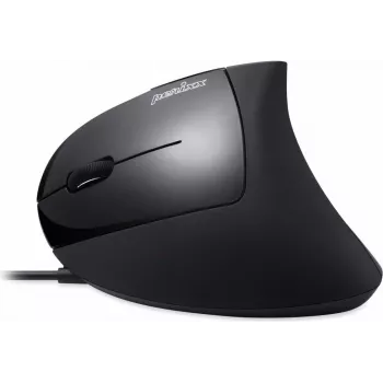 Perixx PERIMICE-513 L, ergonomiska pele, kreisā roka, vertikāla, melna