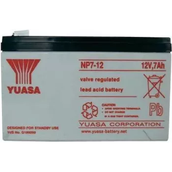 UPS akumulators, noslēgts svina skābes, Yuasa NP7-12