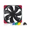 140 mm Noctua NF-A14 PWM chromax.Melns.swap korpusa ventilators, 12V, 300–1500 RPM, PWM, 140.2 m³/h, 24.6 dB