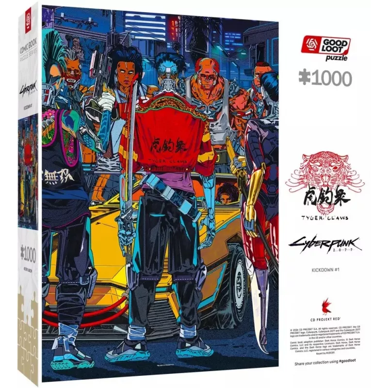 Good Loot komiksu puzle: Cyberpunk 2077 Kickdown, 1000 gab.