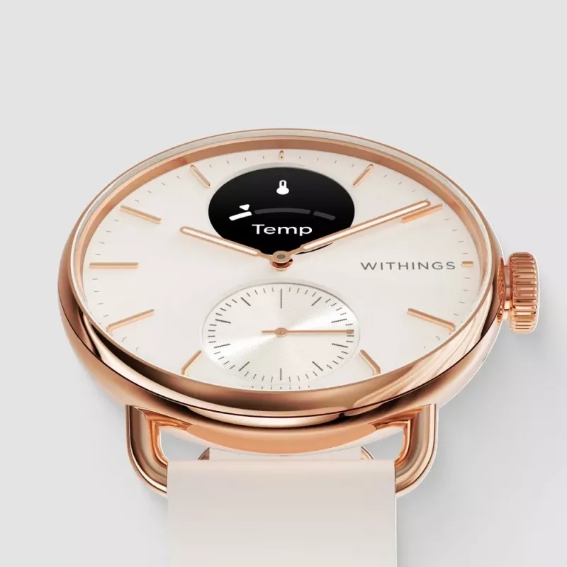 Withings ScanWatch 2 hibrīdais viedpulkstenis ar siksniņu