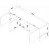 Cama RTV skapis ISLA 150.5x40x60 kašmira matēts