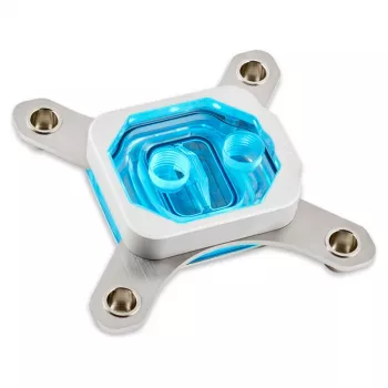Ūdens bloks Aqua-Computer 21871 — acetāla/alumīnija konstrukcija, 94×94×22 mm