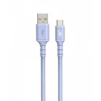 TB kabelis USB-a - USB-C purple 1m