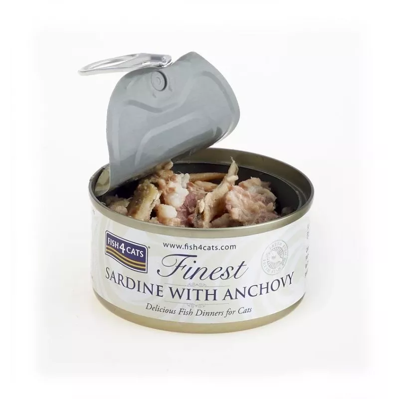 FISH4CATS Sardīne ar anšovu - mitrā kaķu barība - 70g