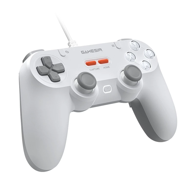 Vadu spēļu kontrolieris GameSir T3 Lite WT balts — ergonomisks vadu kontrolieris saderīgs ar datoru