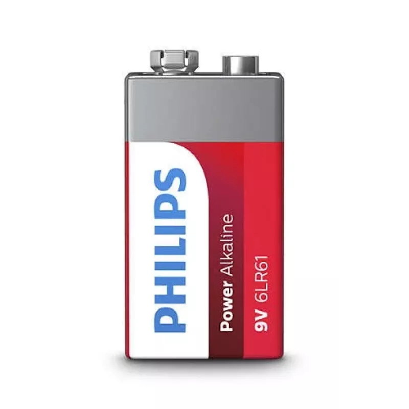 Vienreizlietojama baterija Philips Power Alkaline Battery 6LR61P1B/10