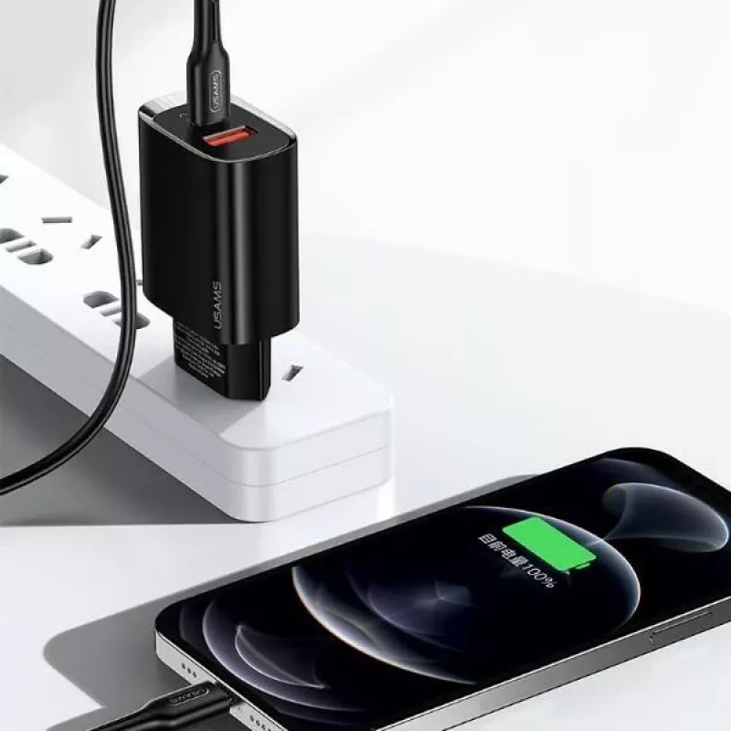 Lādētājs usams T35 20W PD3 USB-C uz USB ātrās uzlādes adapteris