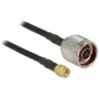 Koaksiālais kabelis CFD200 DeLOCK 89419 7,5 m SMA Melns