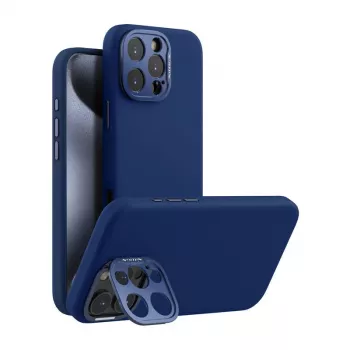 Magnētiskais aizsargvāciņš Nillkin LensWing Apple iPhone 16 Pro Max — zils, saderīgs ar MagSafe, paaugstināta kameras apmale