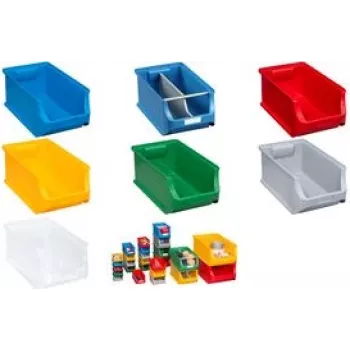 Uzglabāšanas kaste allit ProfiPlus Box 4 caurspīdīga – plastmasas detaļu kaste ar 25 kg kravnesību