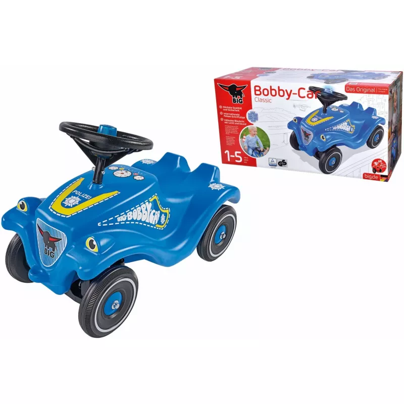 Braucamauto Simba-Dickie BIG Bobby-Car Classic Police, stumjamais, plastmasa, 4 riteņi, vecumam 1+