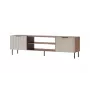 TV skapis Cama ALMERA 180.5×42×52.5 cm valrieksta/krējkrāsas – skaidu plātnes virsma, valrieksta rāmis