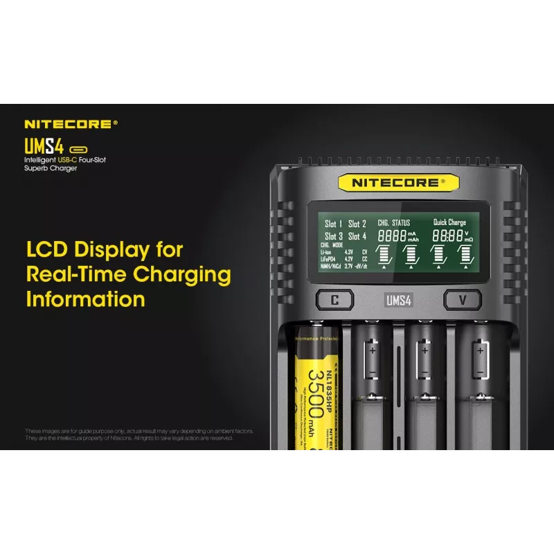 Lādētājs Nitecore UMS4