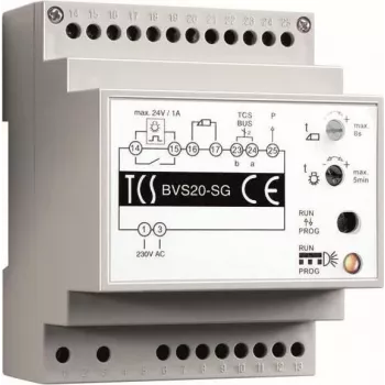 TCS BVS20-SG - barošanas bloks - pelēks - balts - plastmasa - 0 - 40 °C - CE - 72 mm