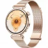Viedpulkstenis HUAWEI WATCH GT6 1,32 collu AMOLED, 41 mm, nerūsējošais tērauds, zelts, milānas aproce, IP69, 14 dienu baterija