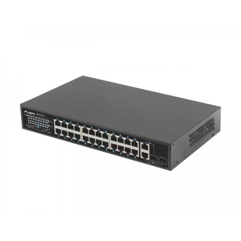 Lanberg RSFE-24P-2C-250 tīkla slēdzis, neuzraudzīts Gigabit Ethernet (10/