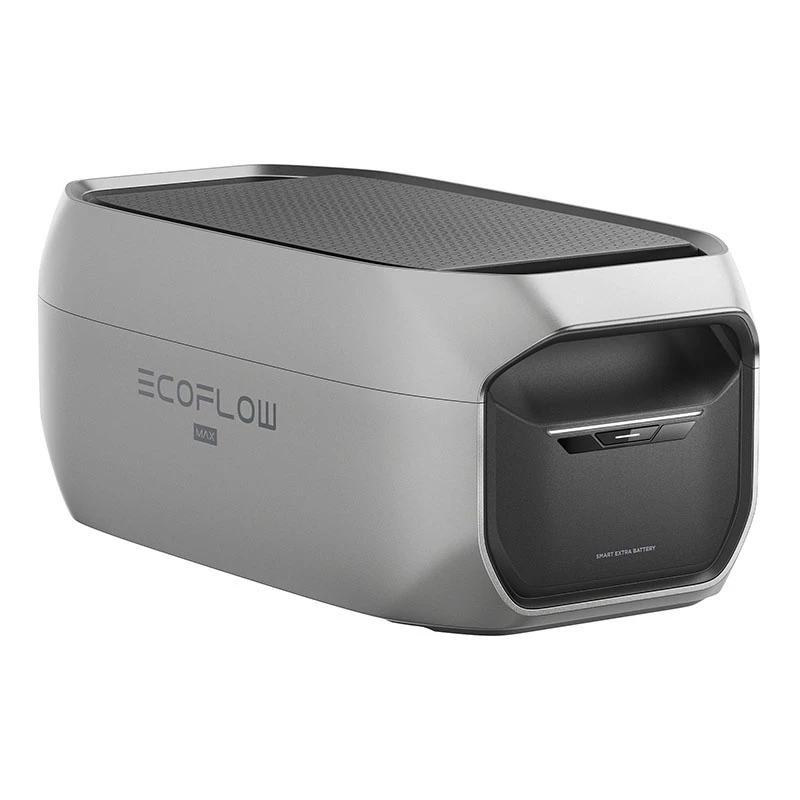 Akumulators EcoFlow DELTA 3 Max Plus pārnēsājamai elektrostacijai — LiFePO4 2 048 Wh, melns