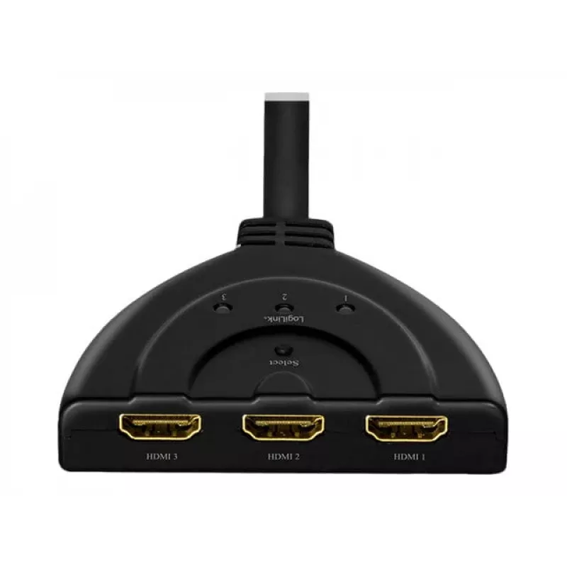 LogiLink - Video/Audio dalītājs/pārslēdzējs - 3 x HDMI - galddatoriem