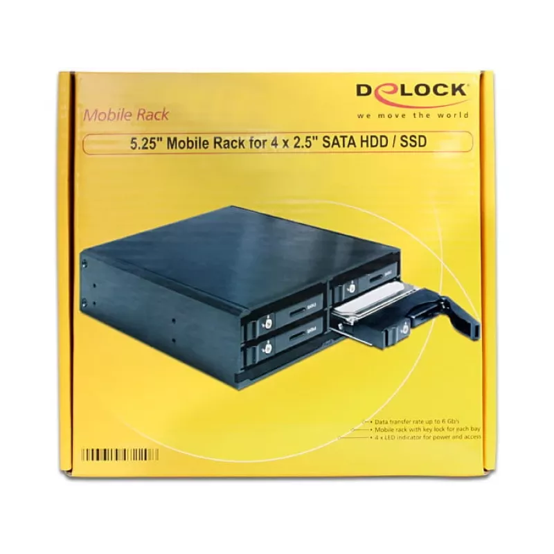 DeLOCK 47220 disku nodalījuma panelis, melns