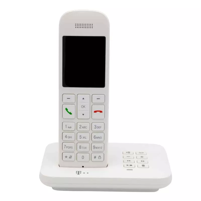Telekom Sinus A12 analogais/DECT telefons, balts
