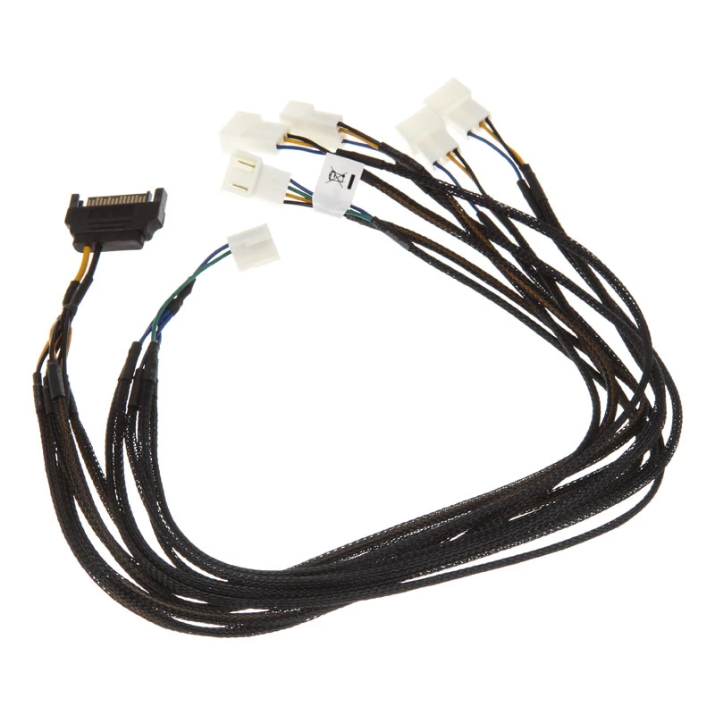 Akasa Flexa FP5S PWM sadalītāja kabelis (5 ventilatoriem) - ar apvalku, 45 cm (AK-CBFA07-45)