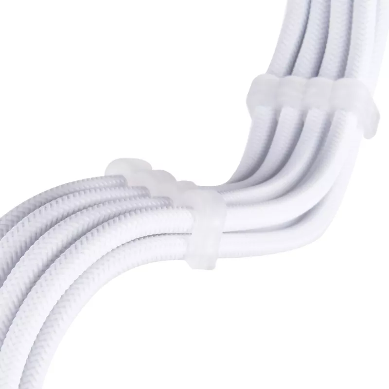 Barošanas bloka pagarinātājkabelis SILVERSTONE EPS 12V 8‑pin (30 cm) balts SST-PP07E-EPS8W-V2