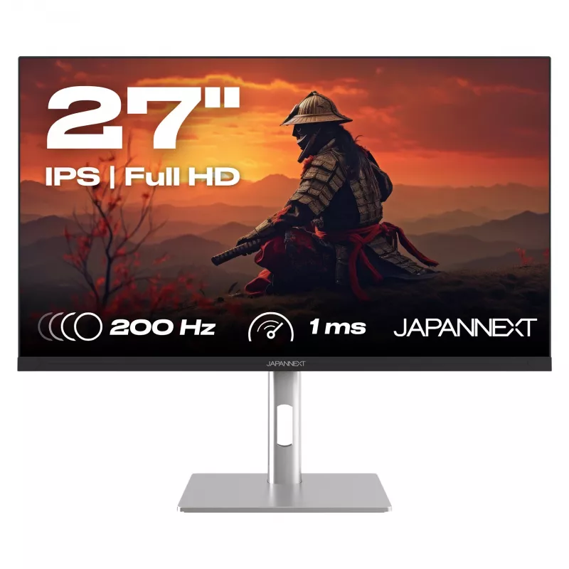 JAPANNEXT JN-I270FHD200F-HSP datora monitors 68,6 cm (27 collas) 1920 x 1080 pikseļi Full HD LED Sudraba