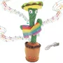 Dejojoša kaktusa rotaļlieta ar sombrero Extralink Toys, dziedoša bērniem LED USB