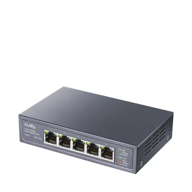 Tīkla nevadāms komutators Cudy HS105 — 5 porti, 100/1000/2500 Mbps