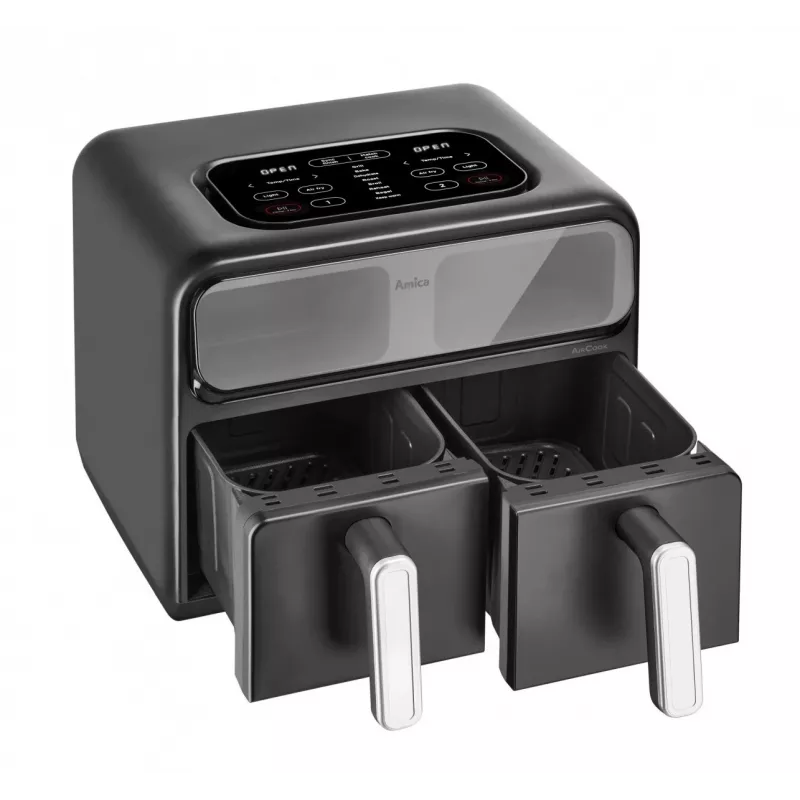 Gaisa fritieris AMICA AFM7020 melns — 700W jauda, 3,5L ietilpība