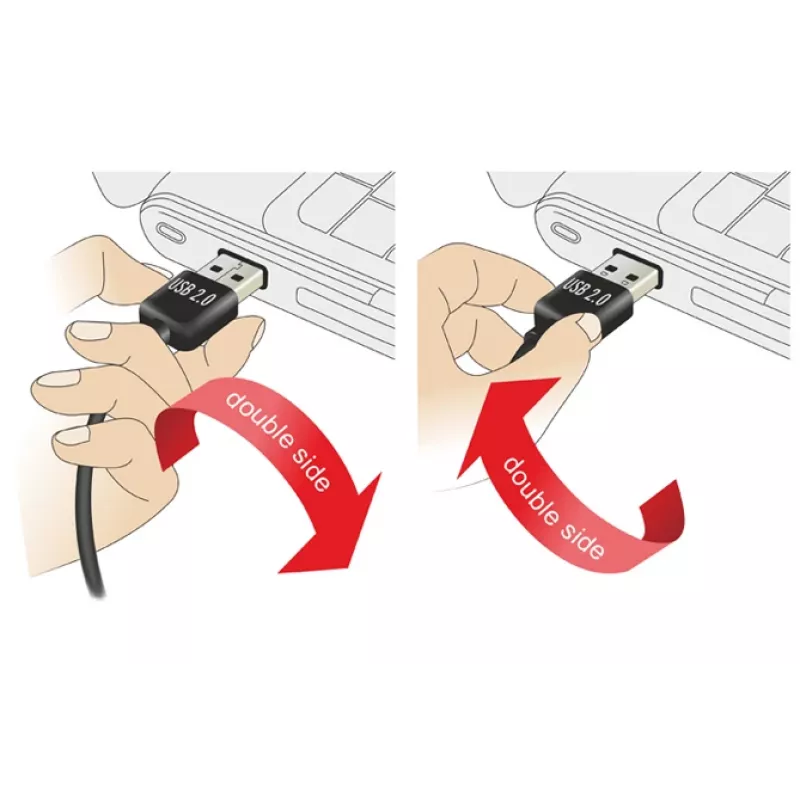 USB kabelis DeLOCK 2m USB 2.0 A - B v/v