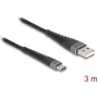 DeLOCK USB kabelis USB 2.0 3m USB A USB C Melns 81123