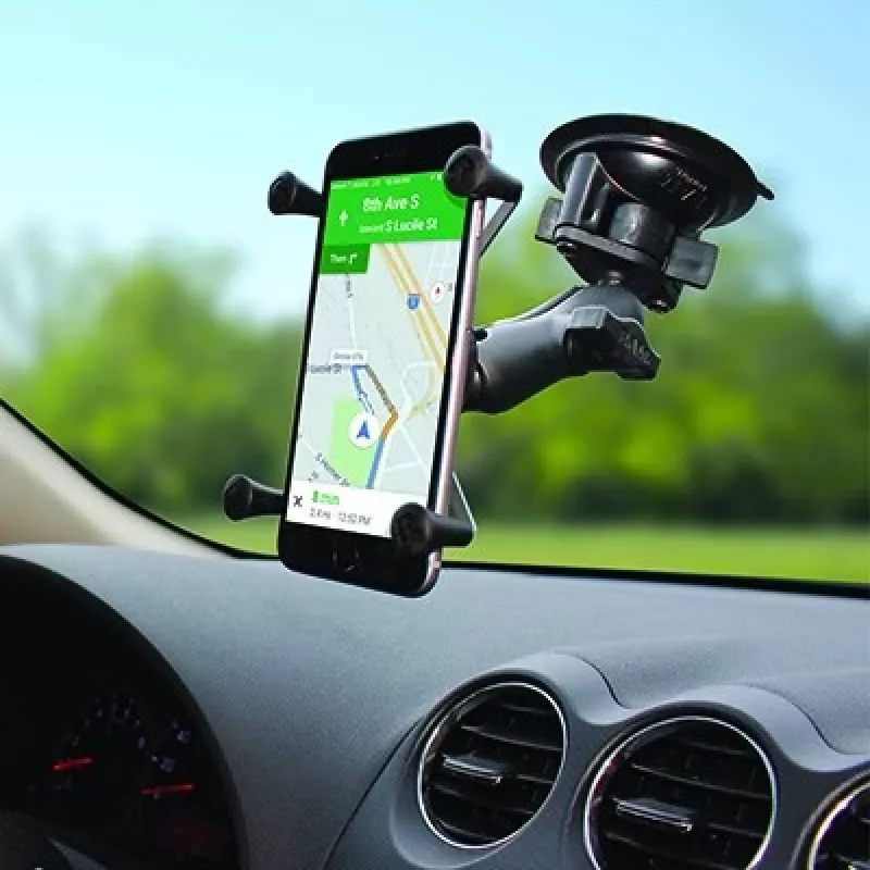 RAM Mounts X-Grip tālruņa turētājs ar pagriežamu fiksāciju un piesūcekni