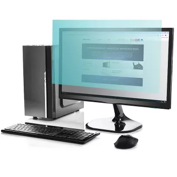 Qoltec 51049 Zilās gaismas filtrs 27 | 16:9 | Acu aizsardzība | Pretatspīdums