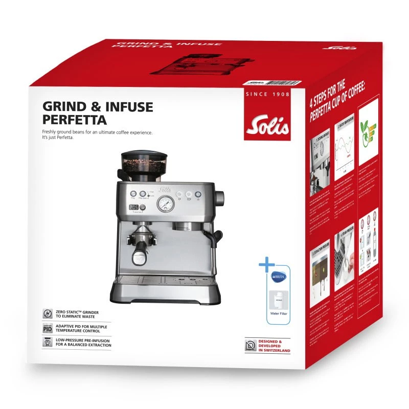 Solis Grind & Infuse Perfetta pusautomātiskais espresso automāts 2,6 L