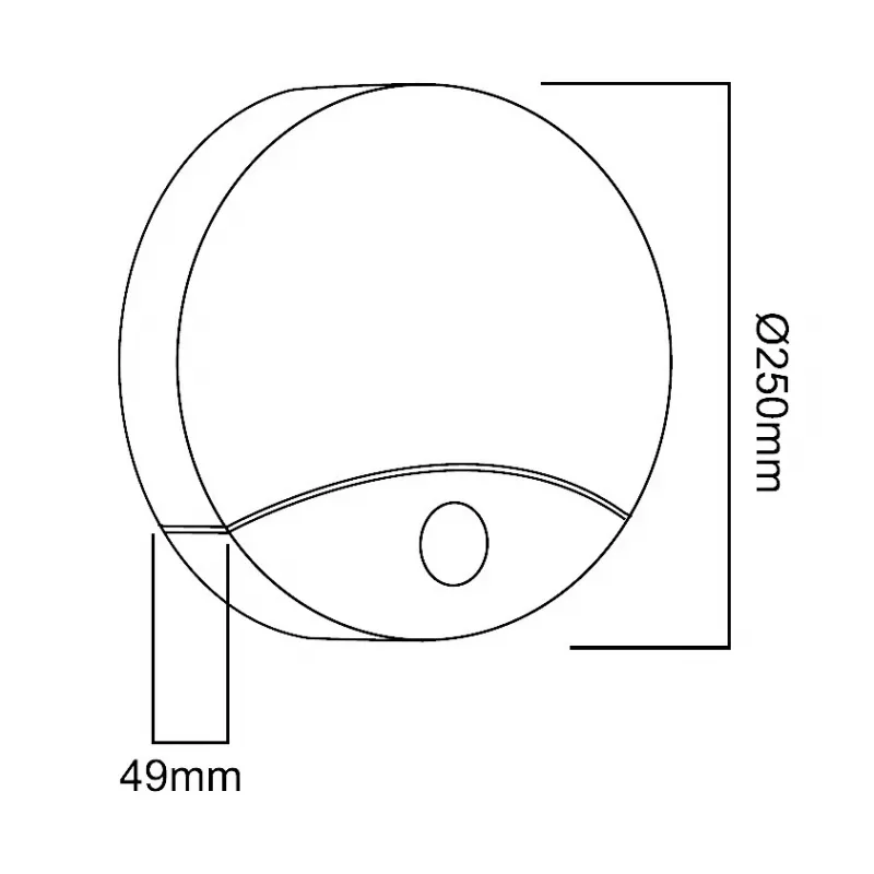 LED sienas lampa MACLEAN MCE357W ar IR kustības sensoru, balta, ārā/iekštelpās