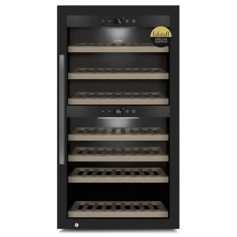 Caso | Smart Wine Cooler | WineExclusive 66 | Energy efficiency class G | Showcase | Free standing | Bottles capacity bottles | Cooling type Compressor technology | Melns